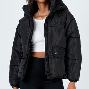 Princess Polly Black Puffer